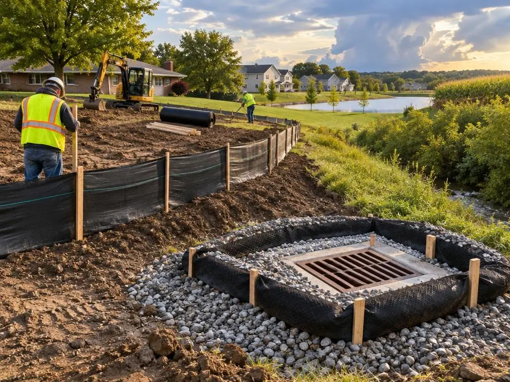 Silt Fence & Inlet Protection in Indianapolis, IN