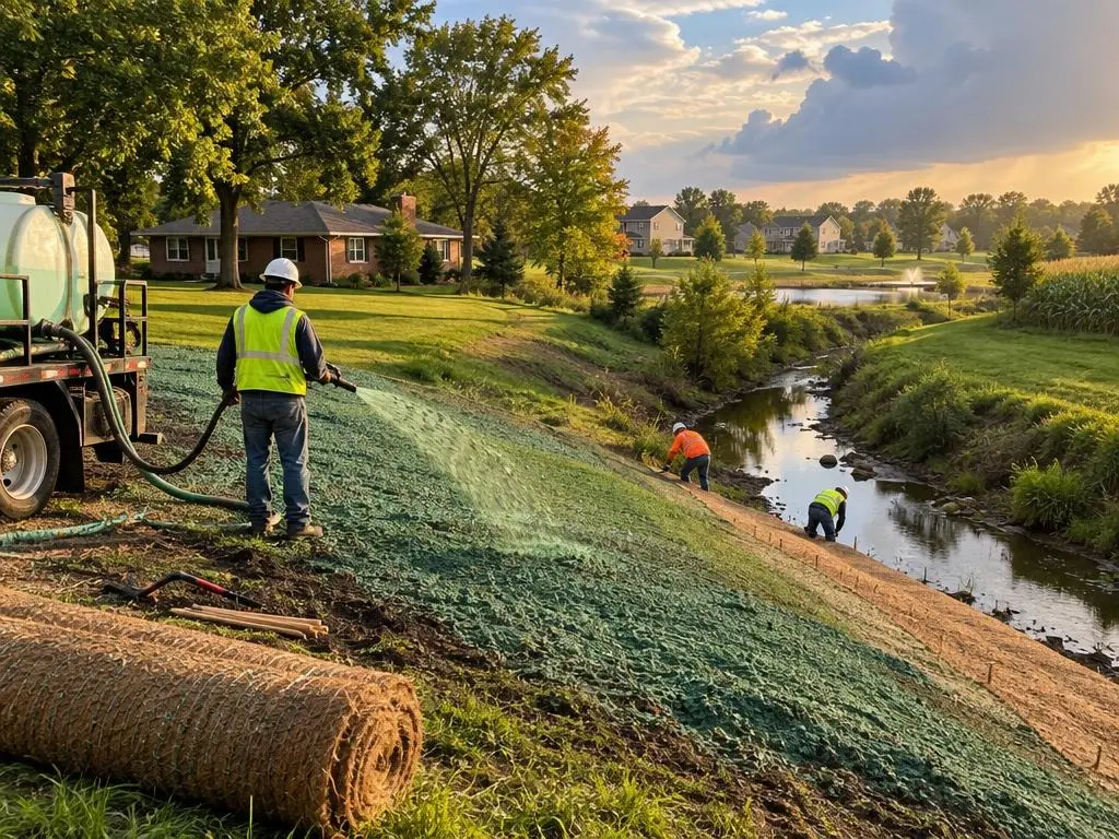 Slope & Channel Erosion Control in Indianapolis, IN